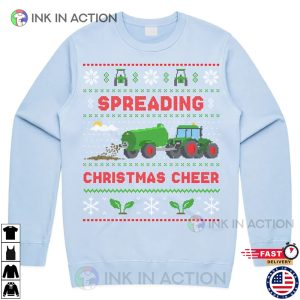 Spreading Christmas Cheer Farming Jumper Sweater Sweatshirt Funny Farmer Tractor Dad Xmas Gift 4