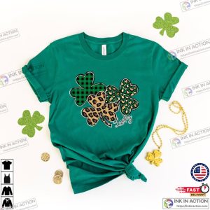 St Patrick’s Day Shirt, Patrick’s Shamrock Shirt, Leopard Shamrock Shirt