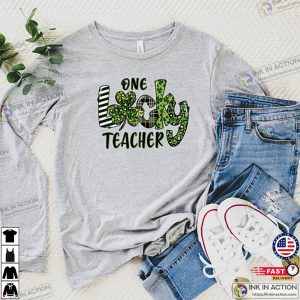 St Patricks Day Teacher Shirt One Lucky Teacher Shirt Teacher Shirt 2