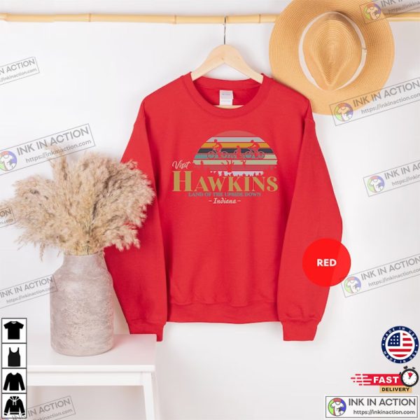 Stranger Things Land Of The Upside Down Hawkins Indiana Sweatshirt