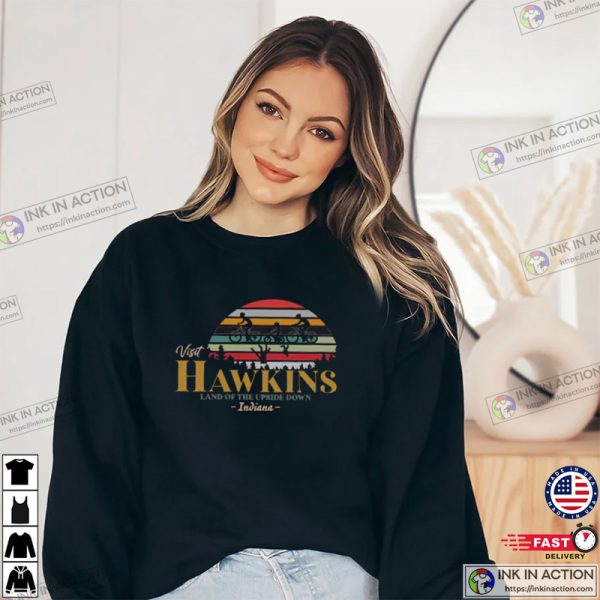 Stranger Things Land Of The Upside Down Hawkins Indiana Sweatshirt