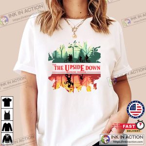 Stranger Things T Shirt Visit the Upside Down Hawkins Indiana Shirt 3