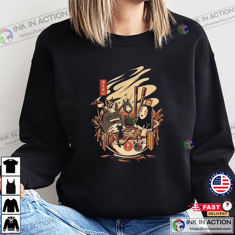 Studio Ghibli Ramen Spirited Away Totoro Ghibli Fans Sweatshirt