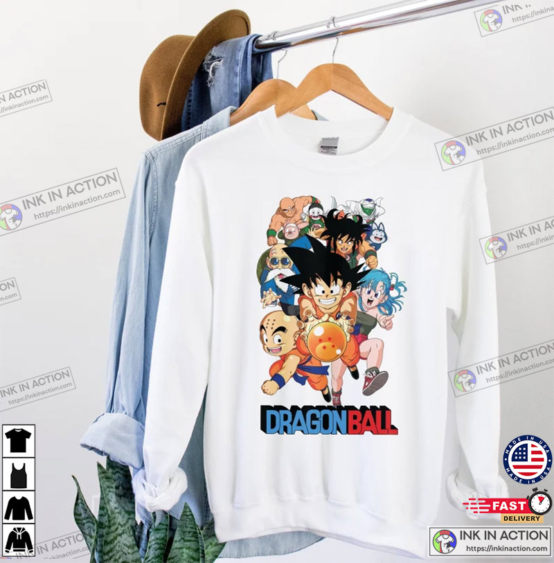 Dragon Ball Z Anime Cartoon Characters Mens Black Graphic Tee-S