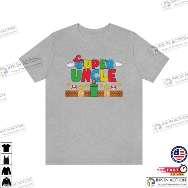 Super Uncle Father’s Day Shirt Gamer Uncle Shirt
