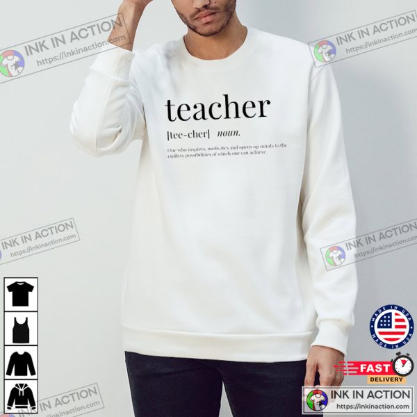 Teacher Definition Basic Teacher Shirt