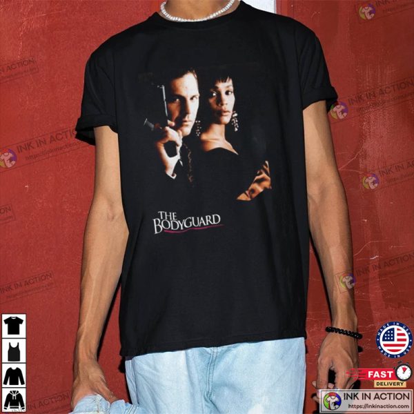 The Bodyguard Whitney Houston 90s Aesthetic Movie Retro Unisex Shirt