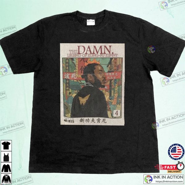 The Damn T-Shirt, Legend Of Kung-fu Kenny Shirt, Kendrick Lamar Vintage Retro Shirt