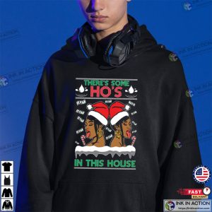 Theres Some Hos In This House Cardi Female Rapper Ugly Christmas Sweater Unisex Crewneck Graphic Sweatshirt Rapper Christmas Sweater 1