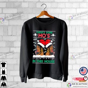 Theres Some Hos In This House Cardi Female Rapper Ugly Christmas Sweater Unisex Crewneck Graphic Sweatshirt Rapper Christmas Sweater 2