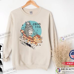 Totoro and Catbus Shirt Studio Ghibli Shirt Studio Ghibli Fans Shirt Totoro Sweatshirt 3