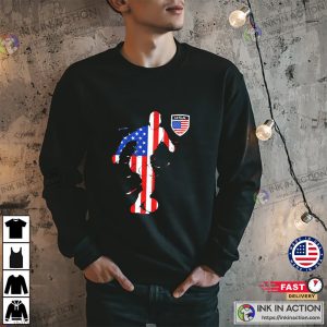 USA Flag United States Soccer Football Active T-Shirt