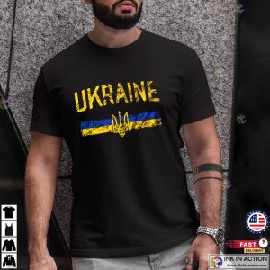 Ukraine Trident T shirt Ukrainian Patriotic T shirt Ukraine Heritage Shirt 2