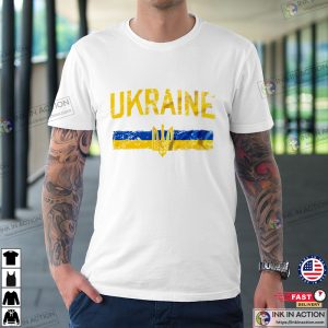 Ukraine Trident T shirt Ukrainian Patriotic T shirt Ukraine Heritage Shirt