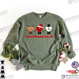 Una Navidad Sin Ti Christmas Sweatshirt Bad Bunny Christmas Tee 3