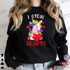 Unicorn I Steal Hearts Valentine’s Day T-shirt