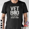 Vet Bod T-shirt, Like A Dad Bob But With More Back Pain, Military Veteran T-shit, American Flag Sleeve Tee