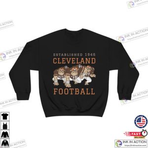 Vintage Cleveland Browns Crewneck Retro Style Football Apparel Mens Womens Sweatshirt 2