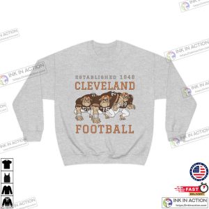 Vintage Cleveland Browns Crewneck Retro Style Football Apparel Mens Womens Sweatshirt 3