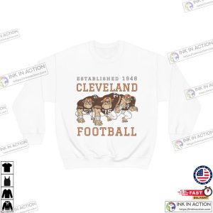 Vintage Cleveland Browns Crewneck Retro Style Football Apparel Mens Womens Sweatshirt 4