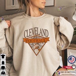 Vintage Map of Cleveland Brownie Design NFL Football Sweatshirt 1