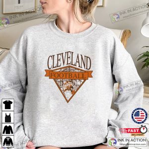 Vintage Map of Cleveland Brownie Design NFL Football Sweatshirt 3