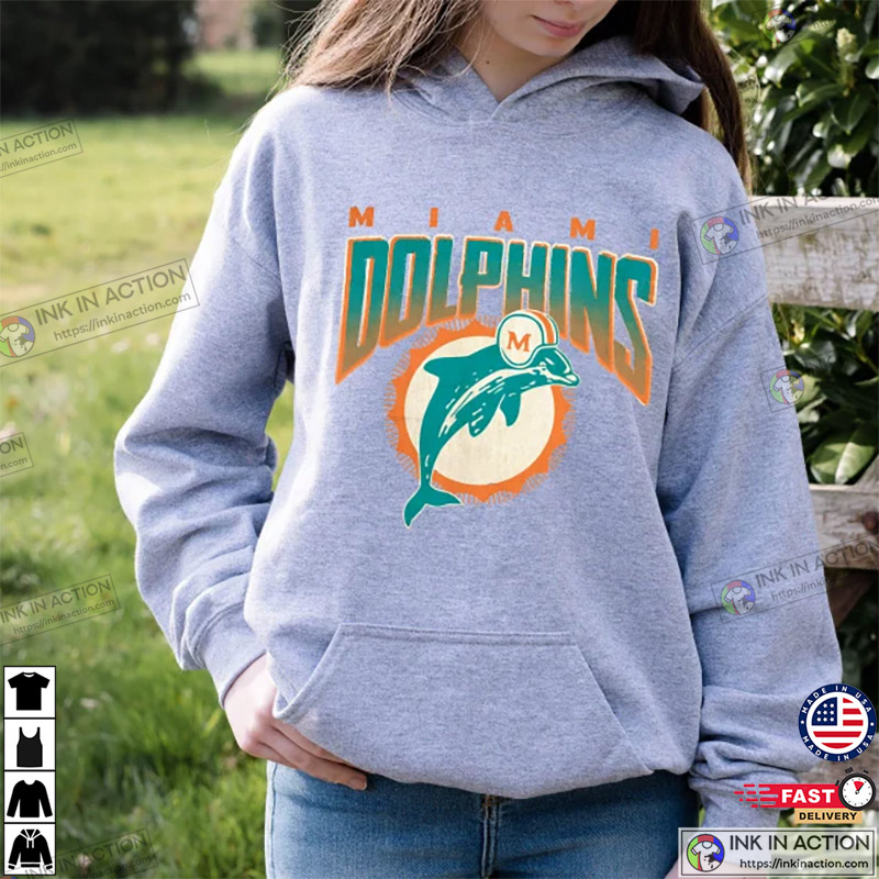 miami dolphins zip up sweatshirt