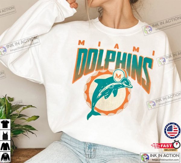 Vintage Miami Dolphins Football Retro Football Shirt