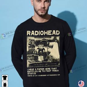 Vintage Radiohead Sweatshirt Radiohead Vintage Retro Concert 90s Band Radiohead Band Sweatshirt 3