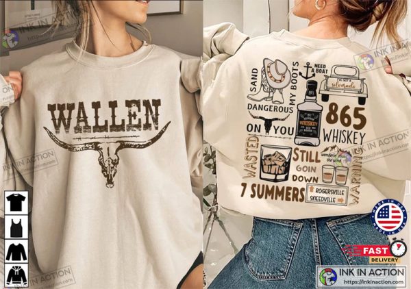 Vintage Wallen Western Cowboy Country Music Shirt