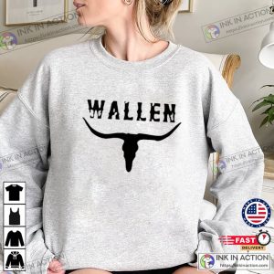 Wallen Bullhead Sweatshirt Cowboy Wallen Sweatshirt Country Music 1