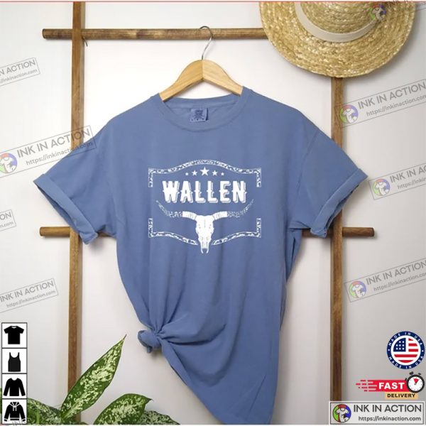Wallen Bullskull Comfort Colors Country Music Shirt