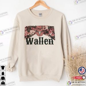 Morgan Wallen Music Floral Bullhead Shirt
