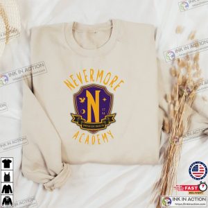 Wednesday Adam Nevermore Academy Trendy Youth Sweatshirt T shirt 3