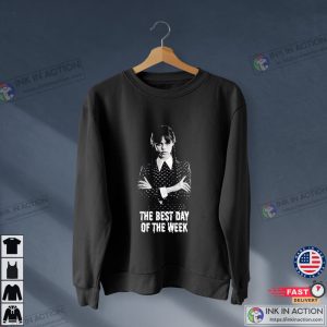 Wednesday Addams Netflix The Best Day Of The Week T Shirt 3