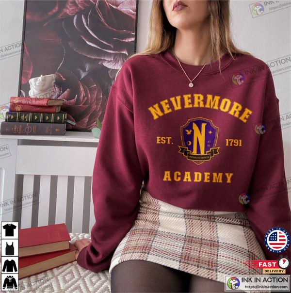Wednesday Addams Nevermore Academy Jenna Ortega Shirt