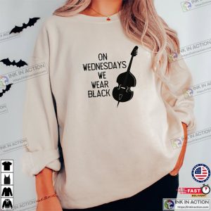 Wednesday Addams On Wednesdays We Wear Black Nevermore Academy TV Series Shirt 4
