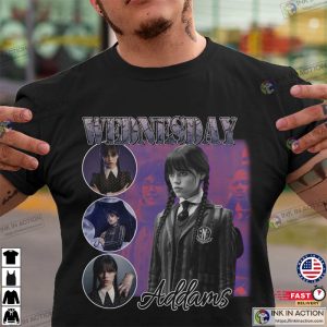Wednesday Addams Vintage 90s T shirt Wednesday 2022 TV Series Shirt Jenna Ortega Shirt 1