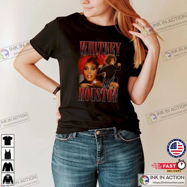 Whitney Houston 90s Homage Official Tee T-Shirt