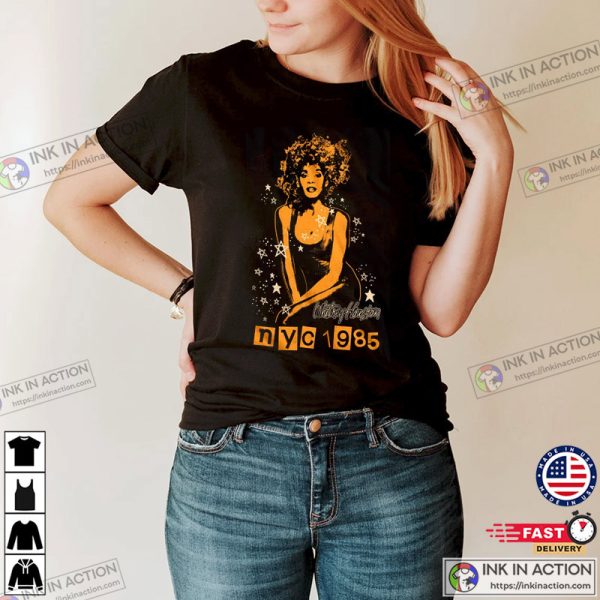 Whitney Houston NYC 85 Houston Live Performace T-shirt