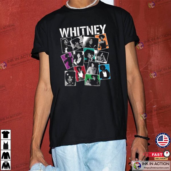 Whitney Houston Polaroids The Voice Merchandise Young Houston Photo T-shirt