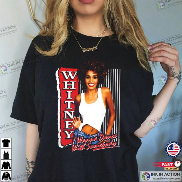 Whitney Houston I Wanna Dance With Somebody Poster Men’s Graphic Tee