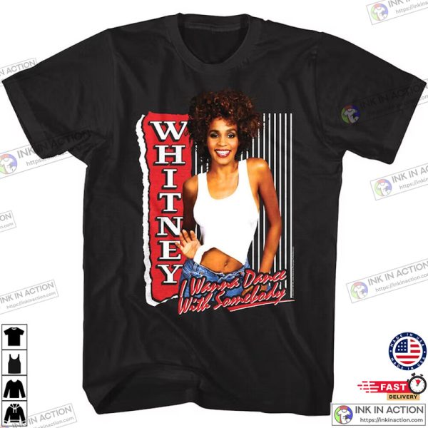 Whitney Houston I Wanna Dance With Somebody Poster Men’s Graphic Tee