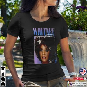 Whitney Houston Portrait Photo Graphic Tee