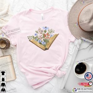 Wildflowers Book Sweatshirt Book Lovers T shirt Gift For Bookworms 1
