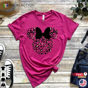 Womens Disney Minnie Leopard Shirt 1