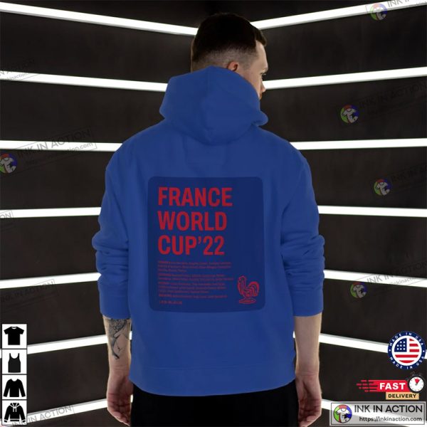 World Cup 2022 Team France Les Bleus France Football Supporter Shirt