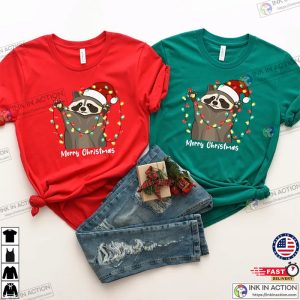 Xmas Raccoon Shirt Funny Animal Shirt Christmas Raccoon Shirt 1