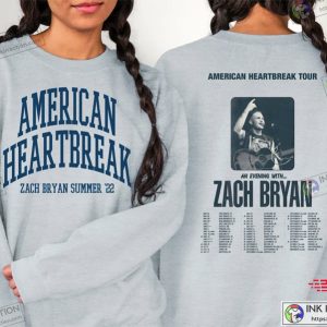 Zach Bryan T shirt Zach Bryan American Heartbreak Tour T shirt 1