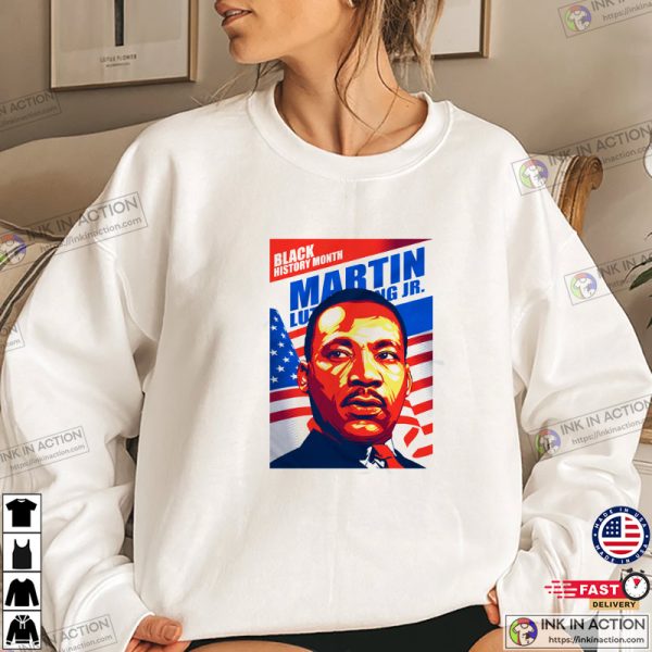 Black History Month 2023, Martin Luther King Junior Portrait Active Shirt